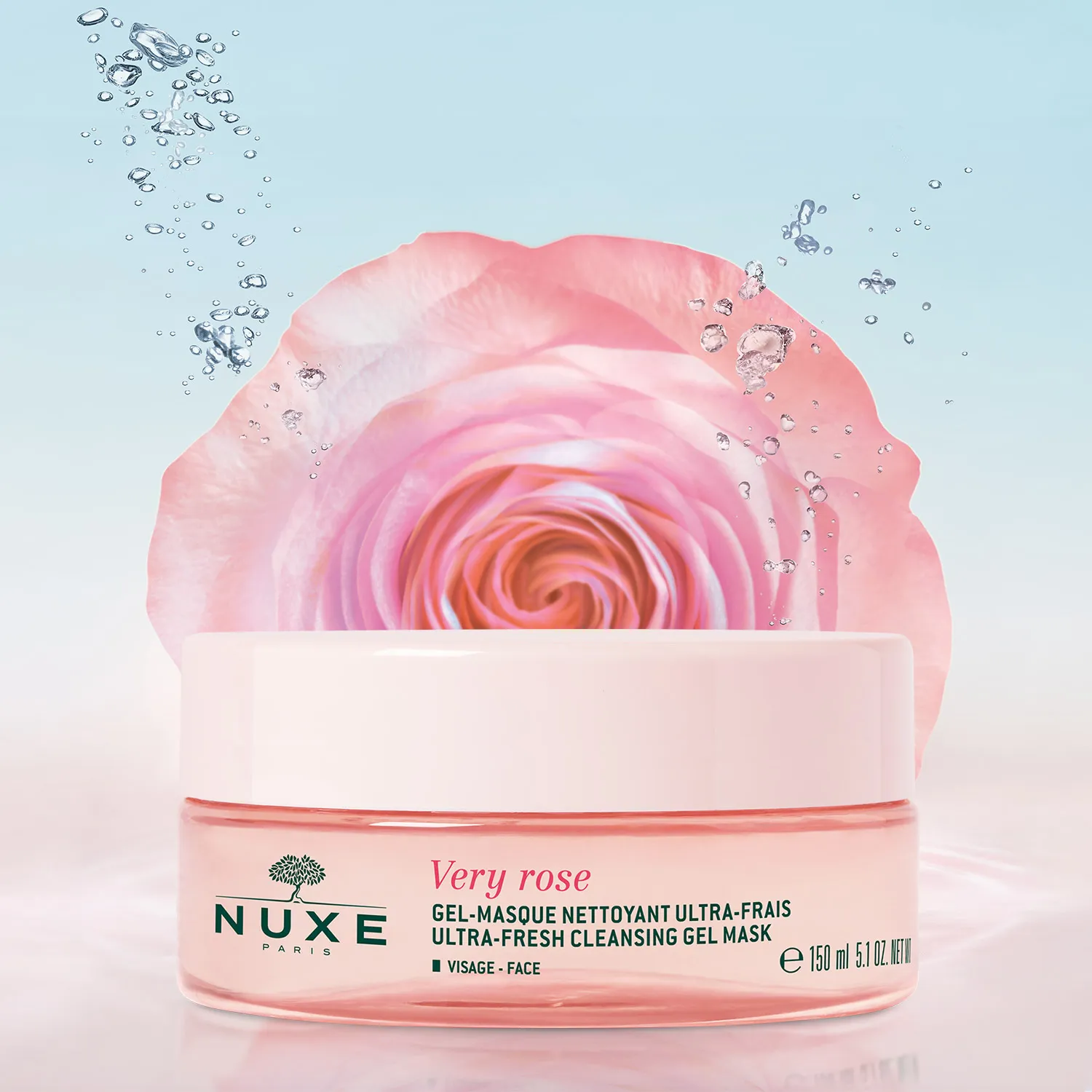 NUXE VERY ROSE GEL MASCHERA DETERGENTE ULTRA FRESCA