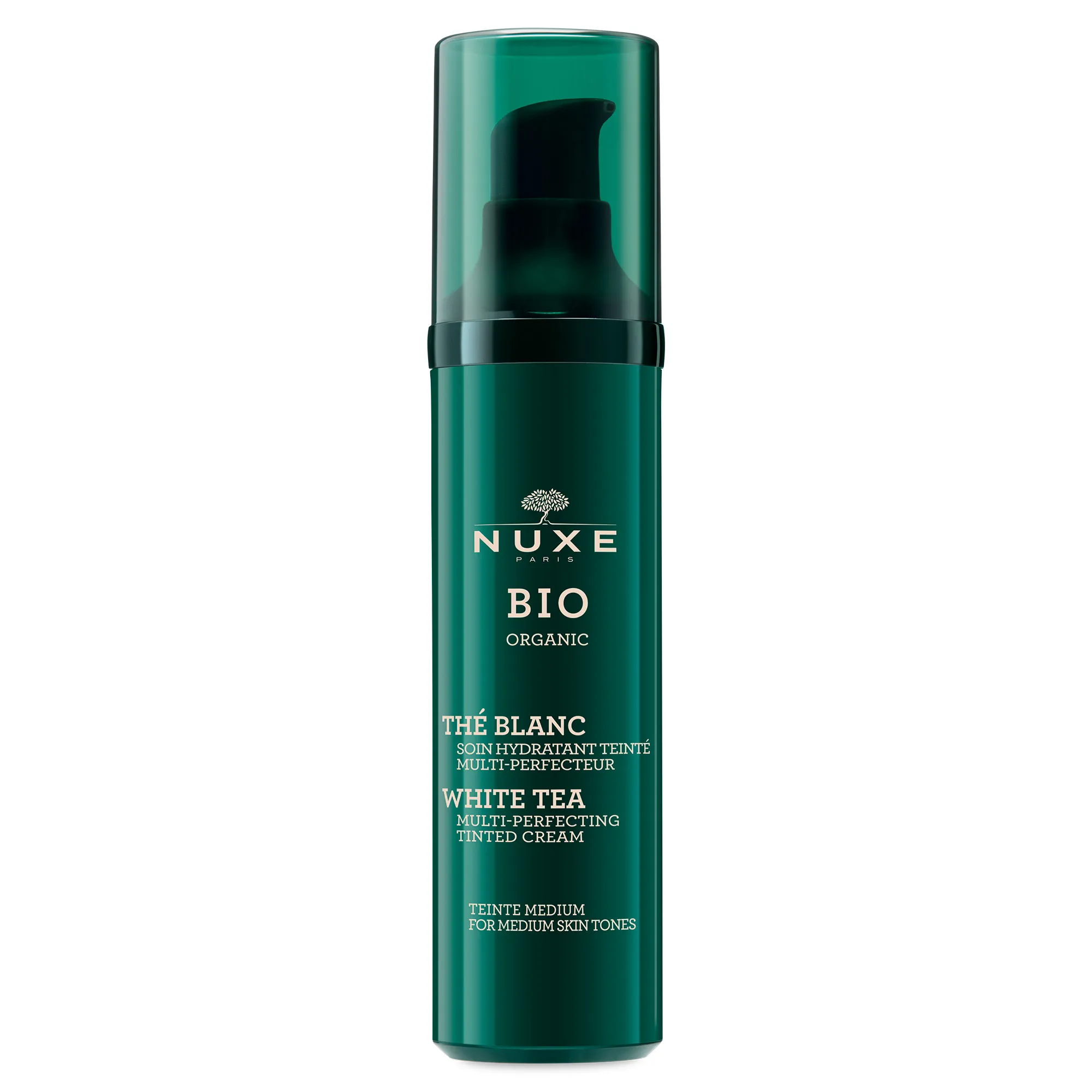 NUXE BIO THÉ BLANC Trattamento idratante colorato multi-perfezione Colore Medio