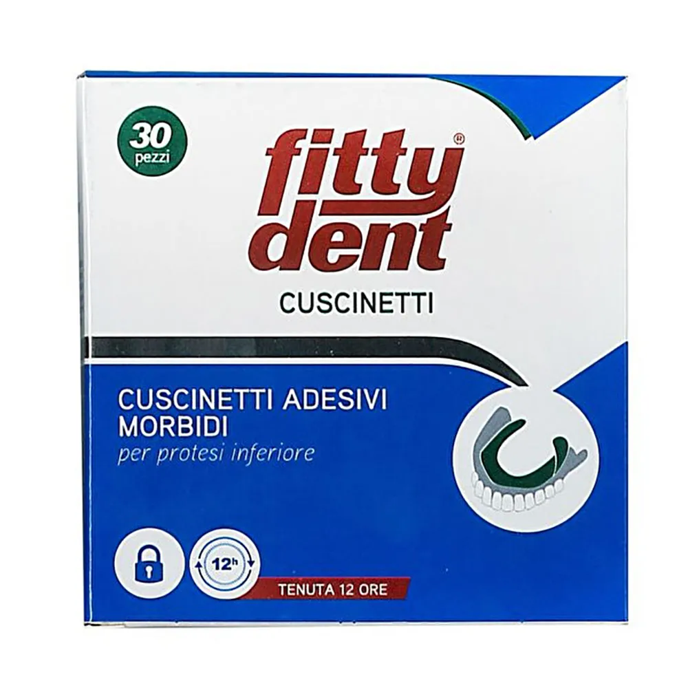 Fittydent Cuscinetti Adesivi Inferiori 30 pz