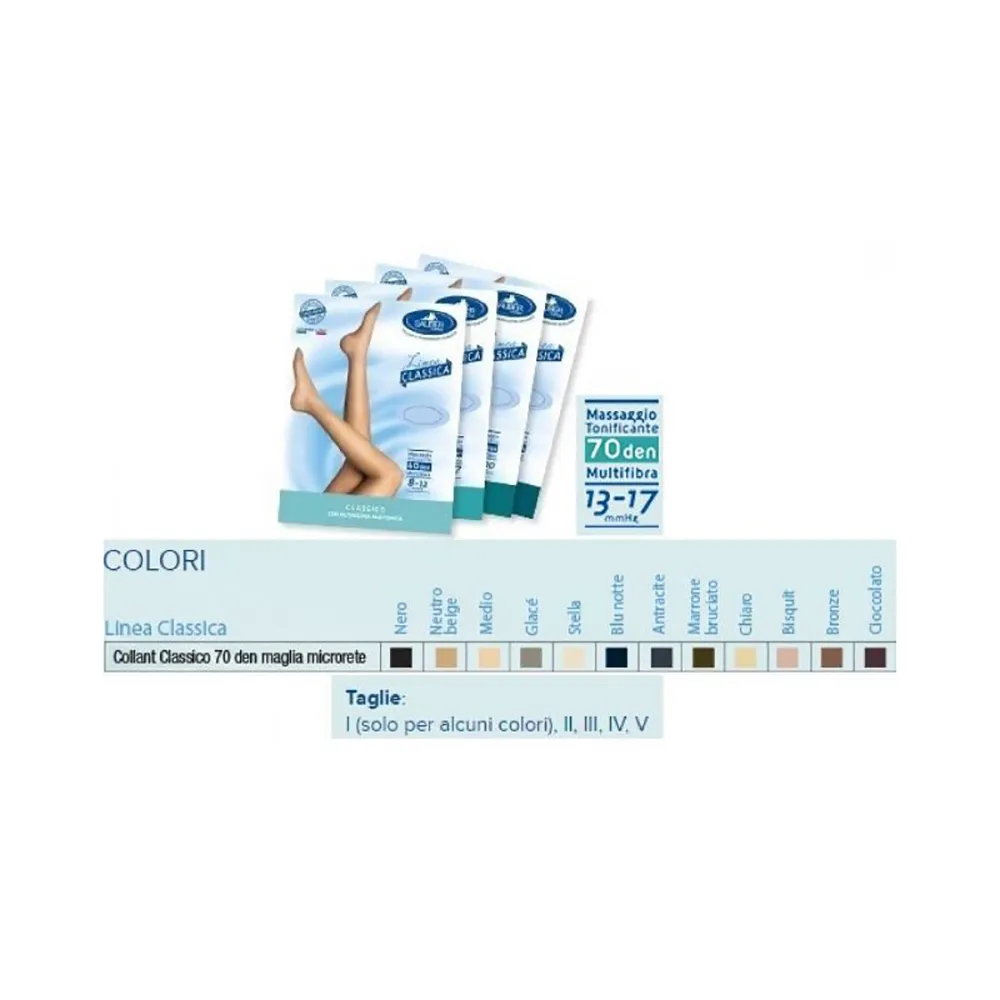 Sauber Collant 70 denari Microrete Bisquit Taglia 2