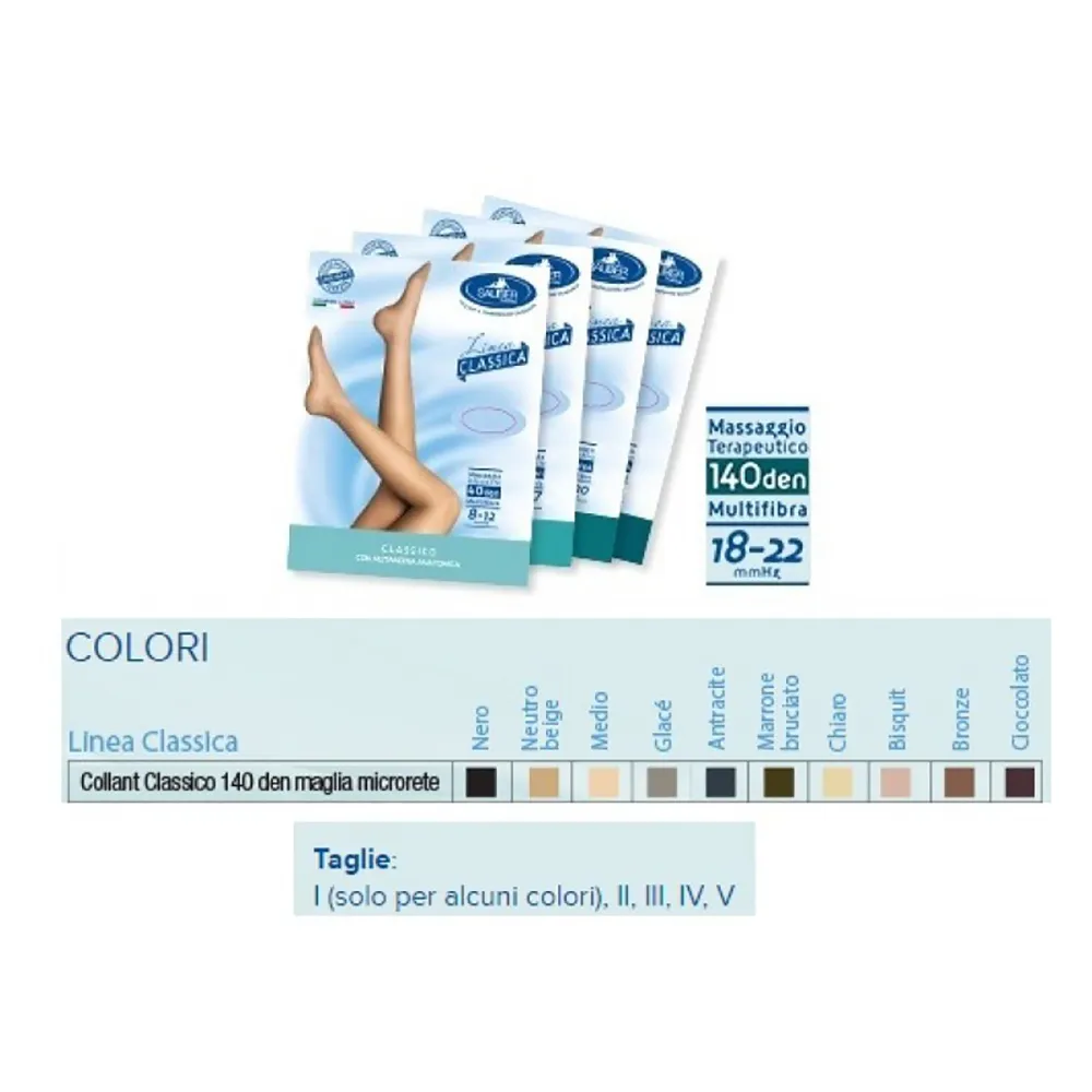 Sauber Collant 140 denari Microrete Nero Taglia 2