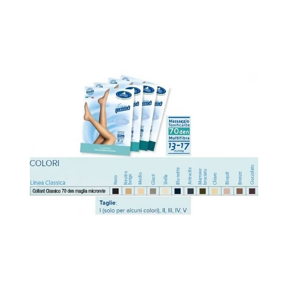 Sauber Collant 70 denari Microrete Nero Taglia 5