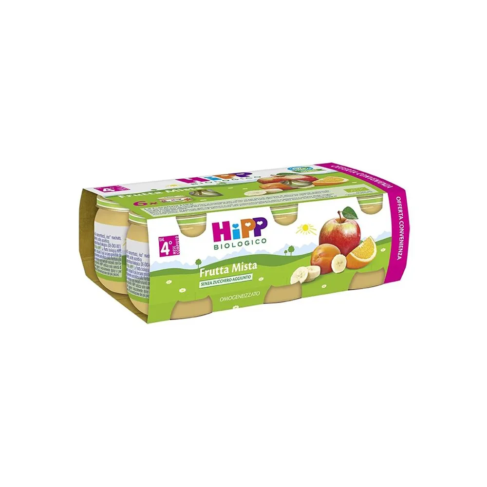Hipp Bio Omogeneizzato Frutta Mista 6x80g