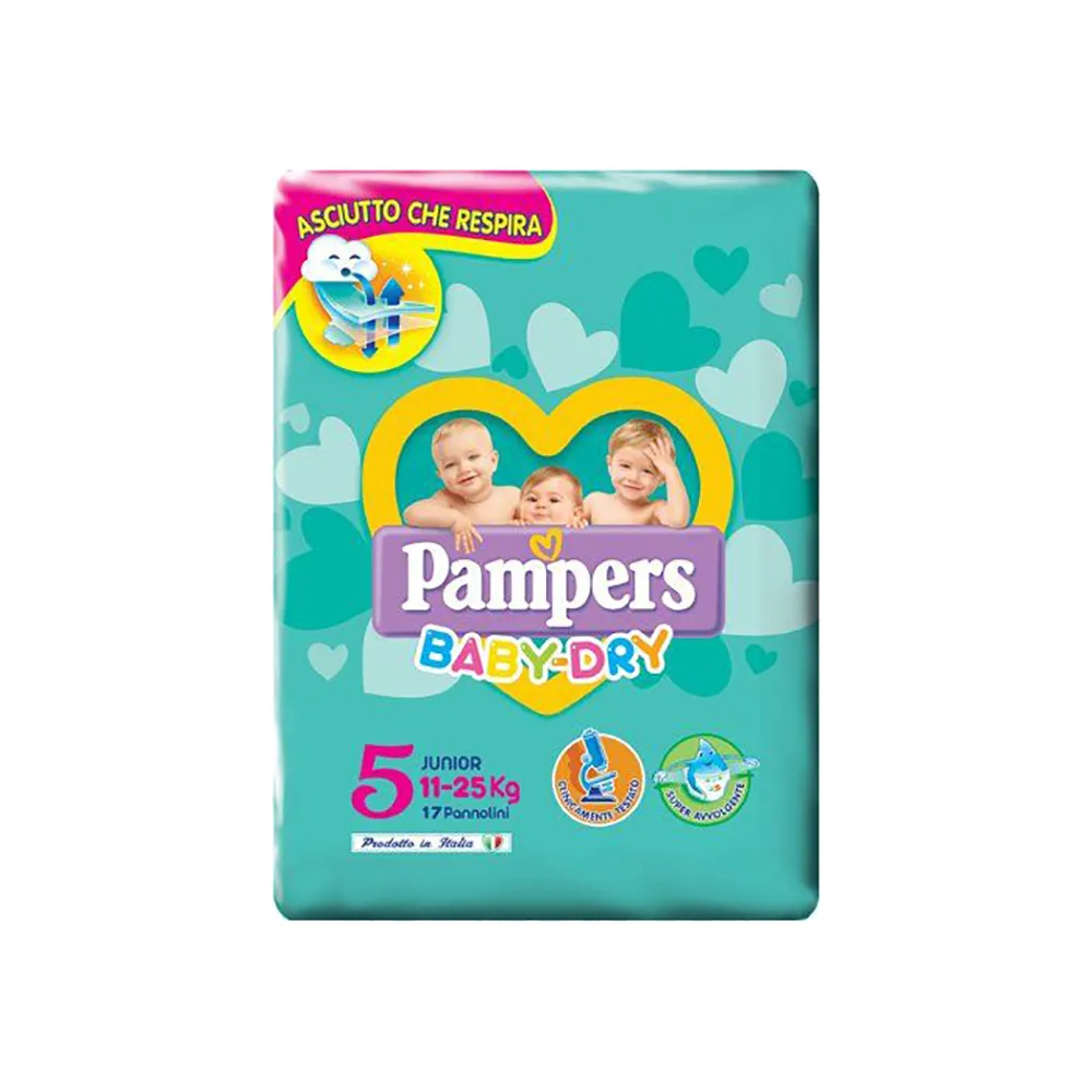 Pampers Baby Dry Downcount no flash junior 17 pezzi