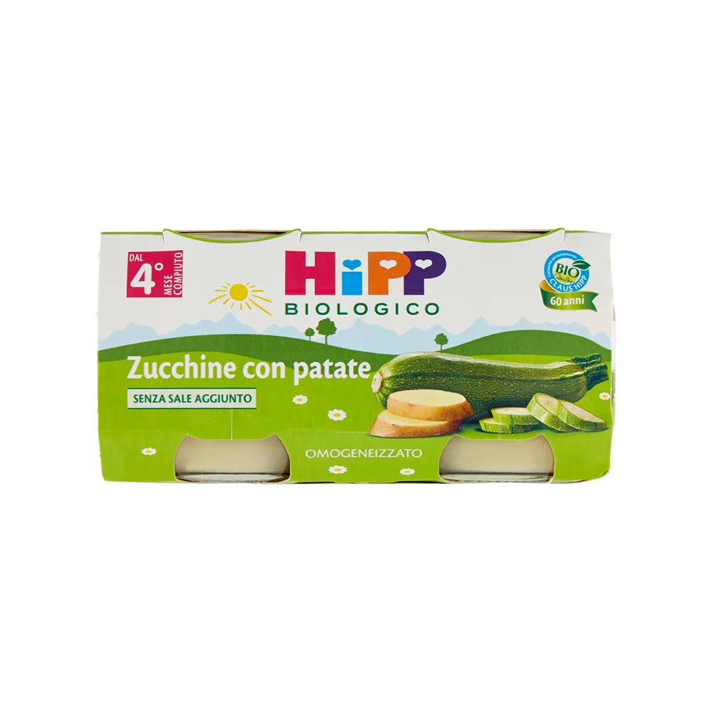 Hipp Bio Omogeneizzato Zucchine e Patate 2x80g