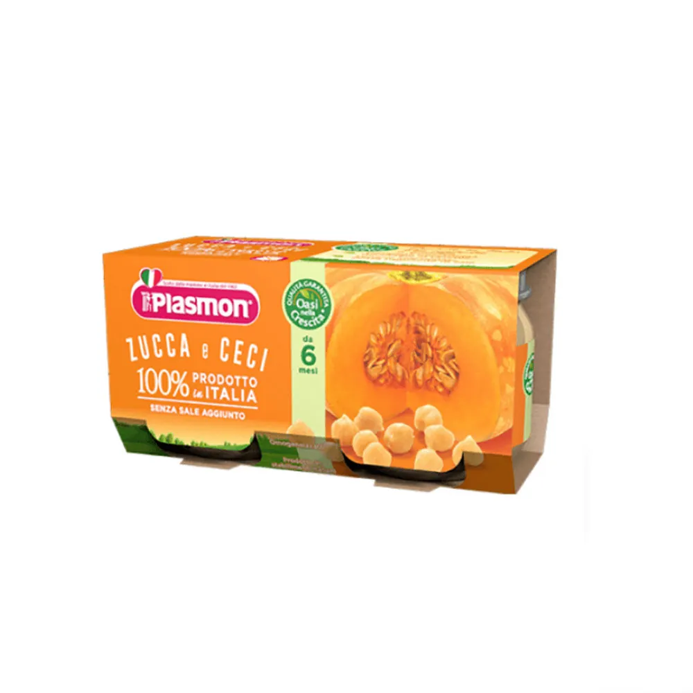 Plasmon Omogeneizzato Ceci Zucca 2 pezzi 80g