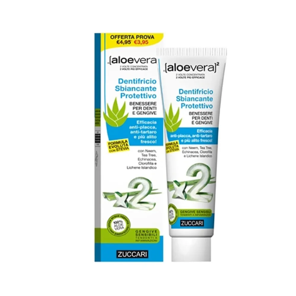 Aloevera2 dentifricio sbiancante protettivo