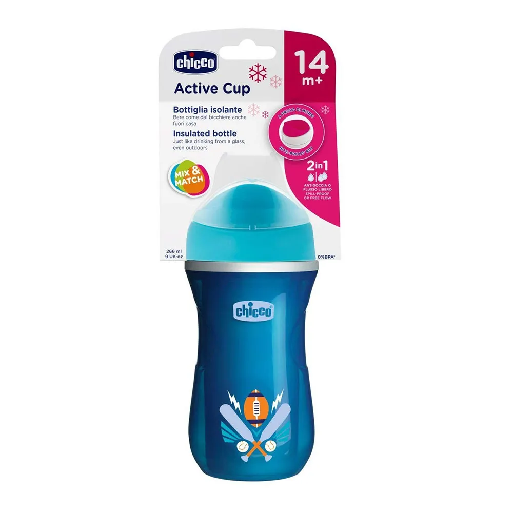 Chicco Tazza Active Azzurra 14 Mesi + Pack 1