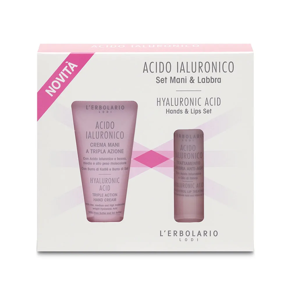 L’Erbolario Acido Ialuronico set mani&labbra