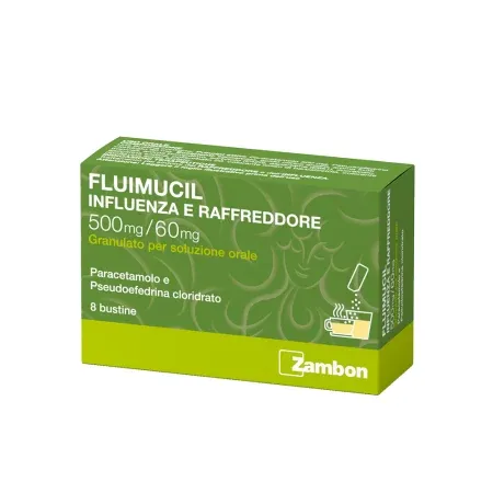 FLUIMUCIL INFLUENZA E RAFFREDDORE 8 BUSTINE