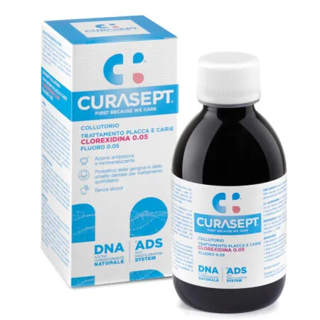 CURASEPT COLLUTORIO 0,05 ADS + DNA TRATTAMENTO PLACCA E CARIE 200ML