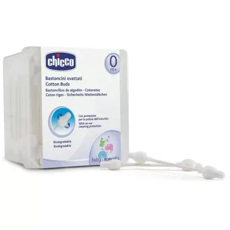 CHICCO BASTONCINI OVATTATI CON PROTEZIONE PER TIMPANI 60PZ