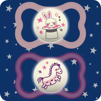 MAM AIR NIGHT SUCCHIETTO SILICONE FEMMINA 6MESI+ 2PZ