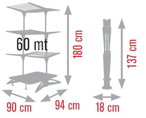 Stendibiancheria Meliconi Stendimeglio 60 - immagine 4