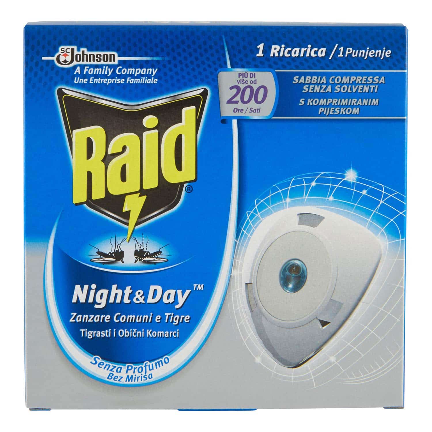 Raid Night&Day Mosche e Zanzare Ricarica