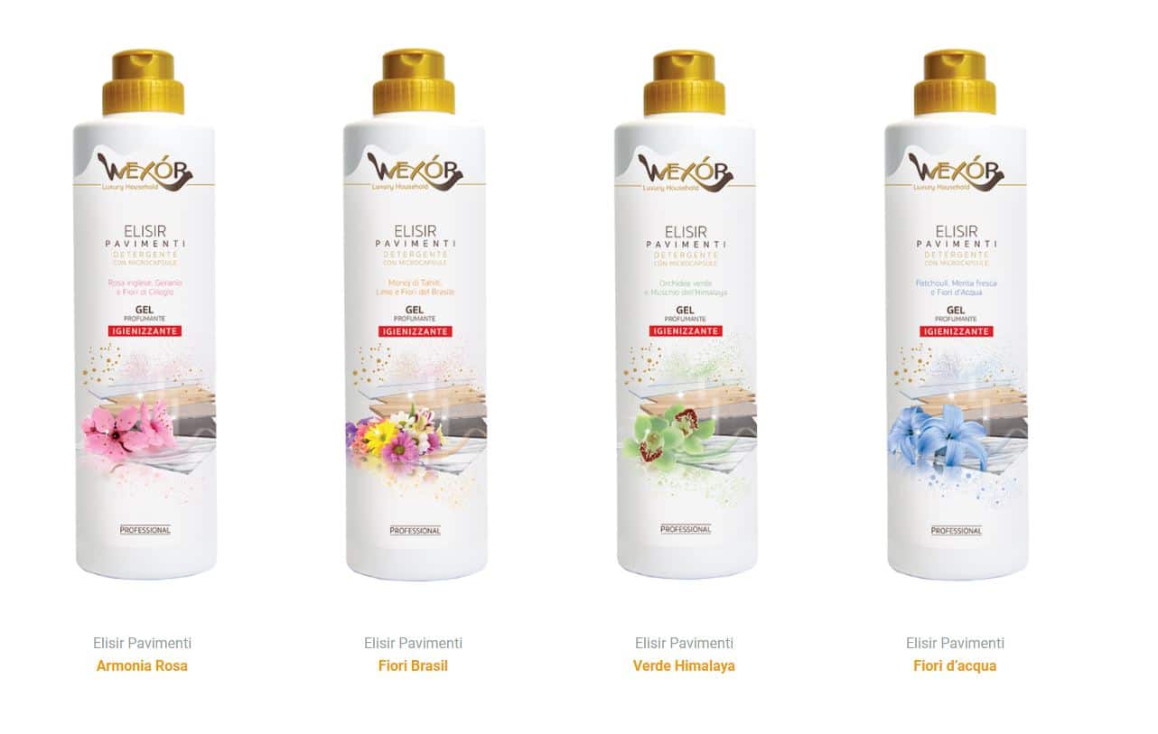Wexor Elisir Pavimenti Igienizzanti Detergente in Gel con Microcapsule 750 ml