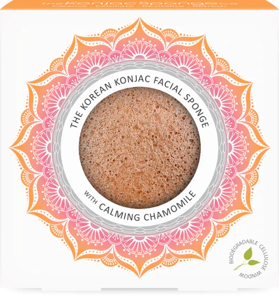 Konjac sponge viso Mandala con camomilla e argilla rosa – The konjac sponge company