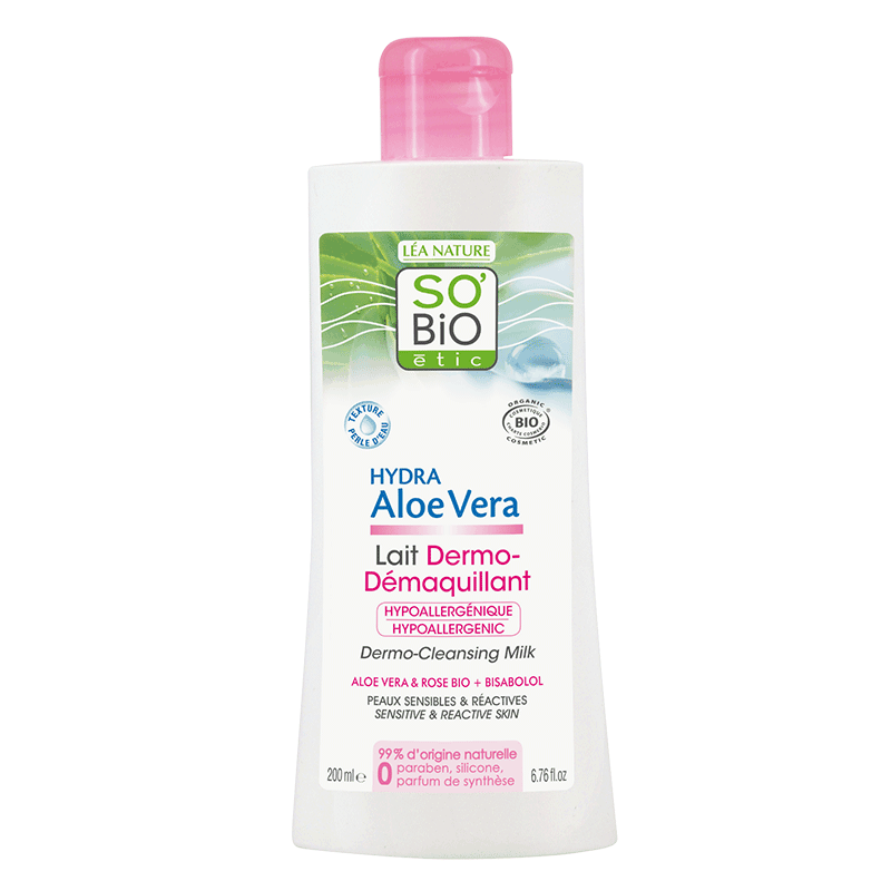 Aloe Vera – Latte dermo-detergente pelle sensibile – So’Bio Etic