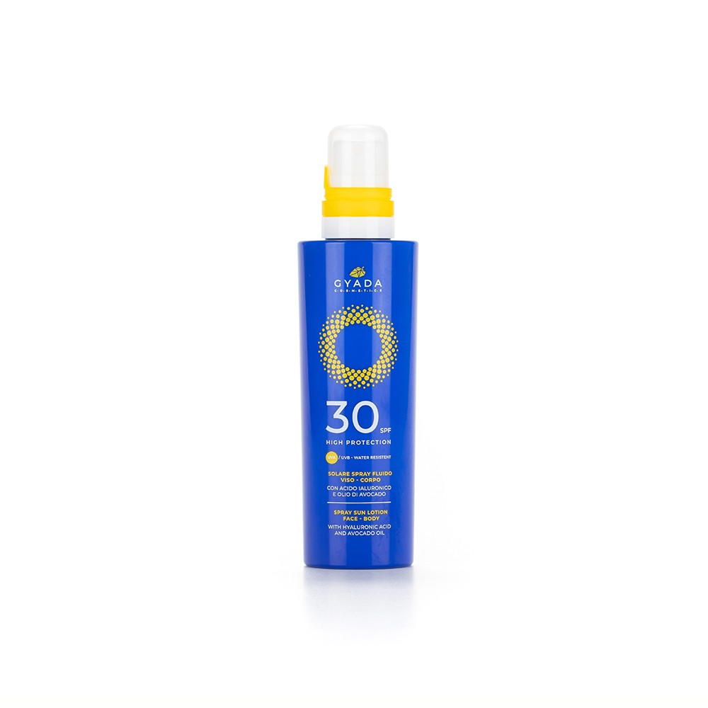 Solare Spray Viso Corpo SPF 30 Protezione Alta – Gyada Cosmetics