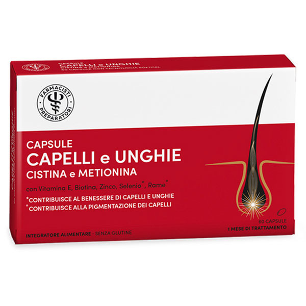 LFP Cistina e Metionina Integratore Alimentare Capelli e Unghie 60 Capsule