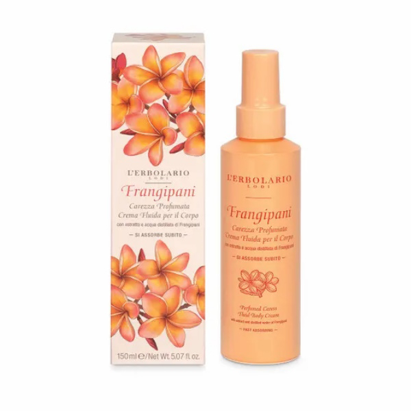 L’Erbolario Frangipani Carezza Profumata Crema Fluida Idratante E Tonificante Corpo 150 Ml