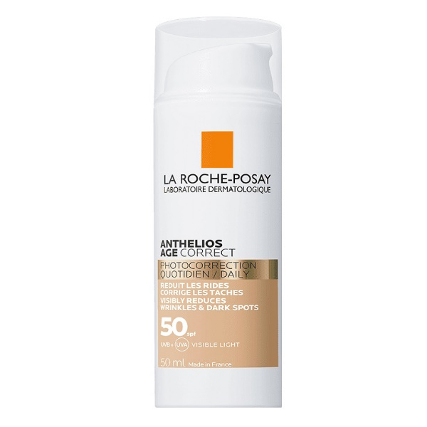 La Roche-Posay Anthelios Age Correct SPF 50 Visible Light Trattamento Uniformante Anti-Invecchiamento Viso 50 Ml