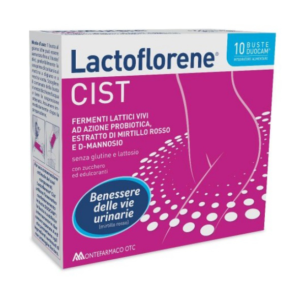 Lactoflorene Cist Integratore Alimentare Fermenti Lattici Vivi Ad Azione Probiotica Benessere Delle Vie Urinarie 10 Bustine