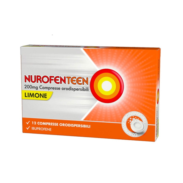 Nurofenteen Limone 12 Compresse Orodispersibili 200 Mg