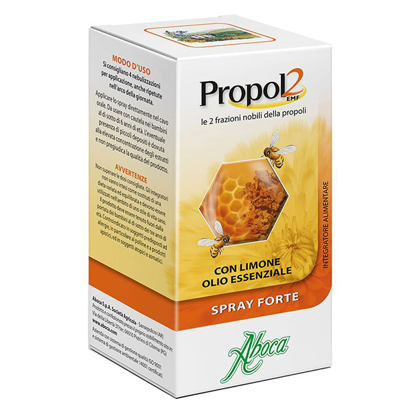 Aboca Propol2 EMF Spray Forte Integratore Gola Infiammata 30 Ml