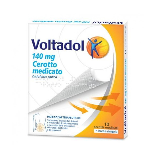 Voltadol Diclofenac Sodico 10 Cerotti Medicati 140 mg
