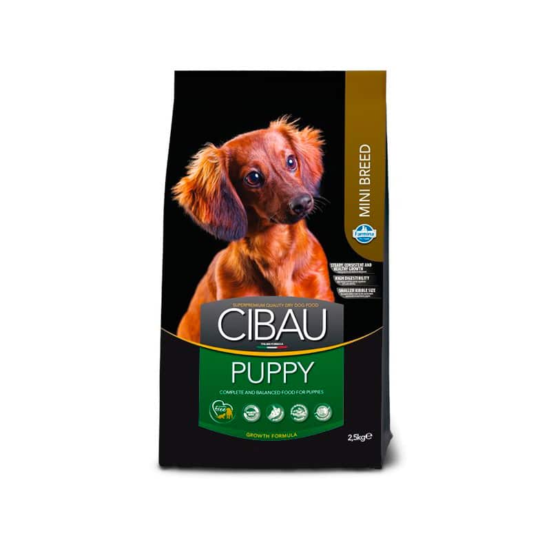 CIBAU PUPPY MINI BREED (2,5 Kg) – Nutrizione completa in crocchette per cuccioli e mamme di piccola taglia