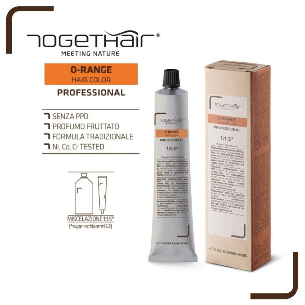 O-Range Hair Color – Colorazione Permanente in Crema – 7.23 Biondo Perla Dorato 100 ml – Togethair - immagine 5