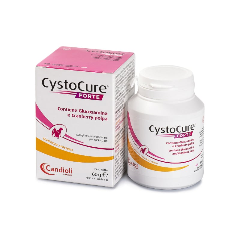 CYSTOCURE FORTE CANE GATTO (30 cpr) – Supporto in compresse per il benessere delle vie urinarie di cani e gatti