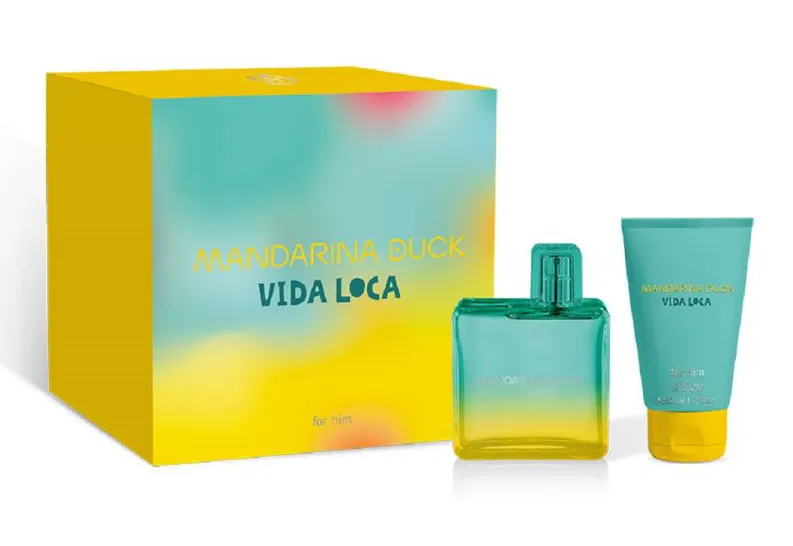 Profumo Uomo Mandarina Duck Vida Loca For Him Set Regalo Edt 100ml + Gel Doccia
