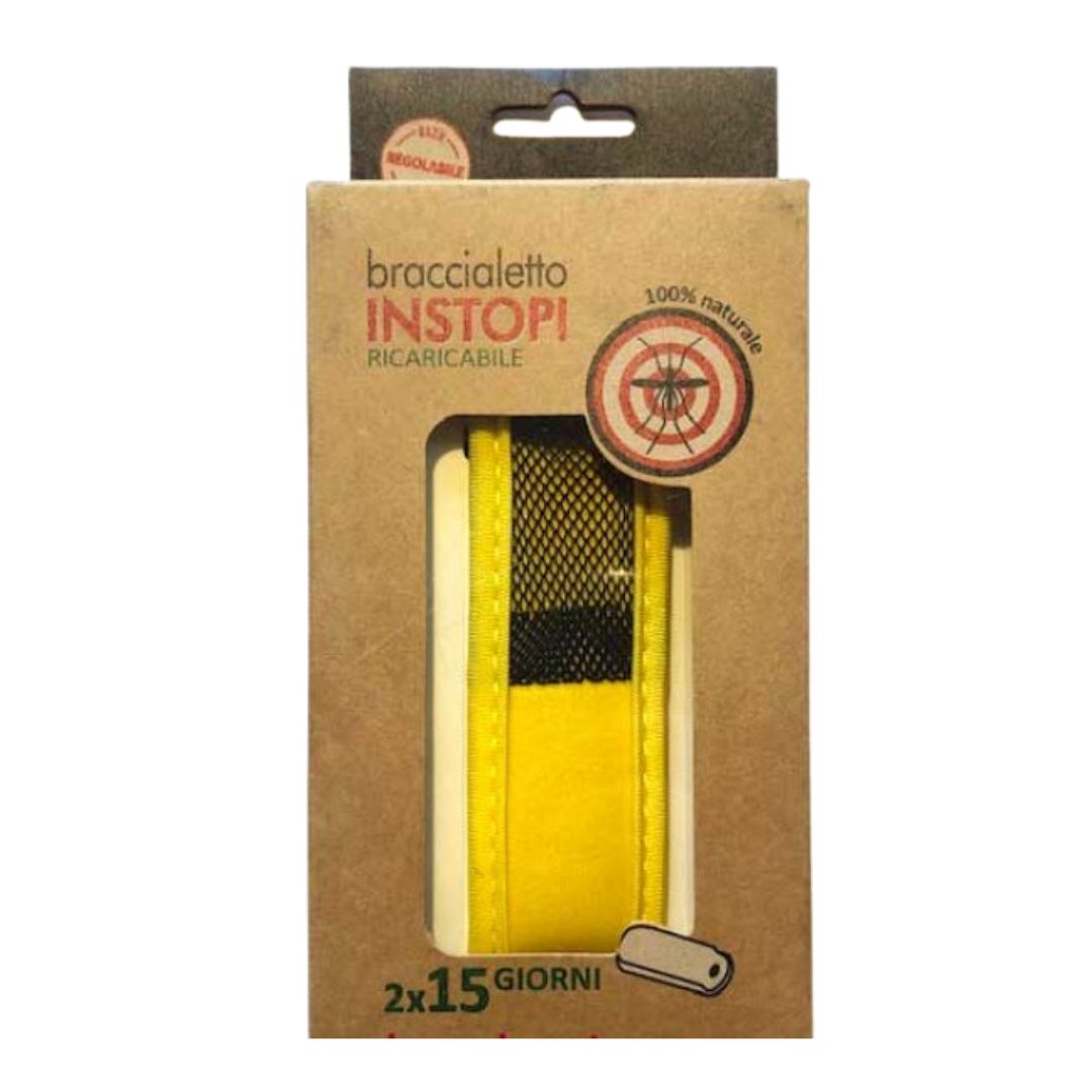 Braccialetto Antizanzare INSTOP ricaricabile GIALLO – Himalaya