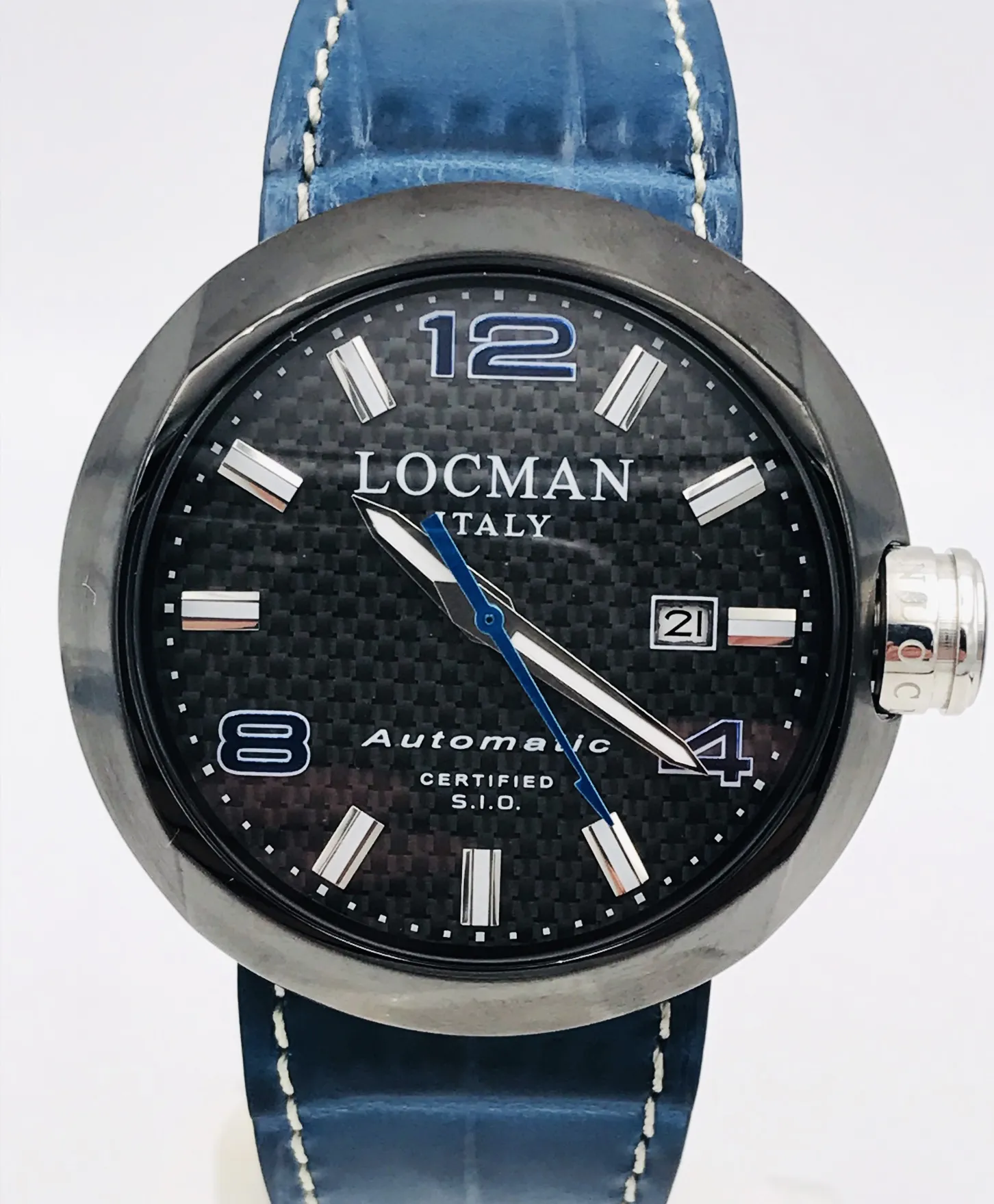 Orologio Uomo Locman Change Automatico Quadrante Fibra di Carbonio 3 Cinturini - immagine 2