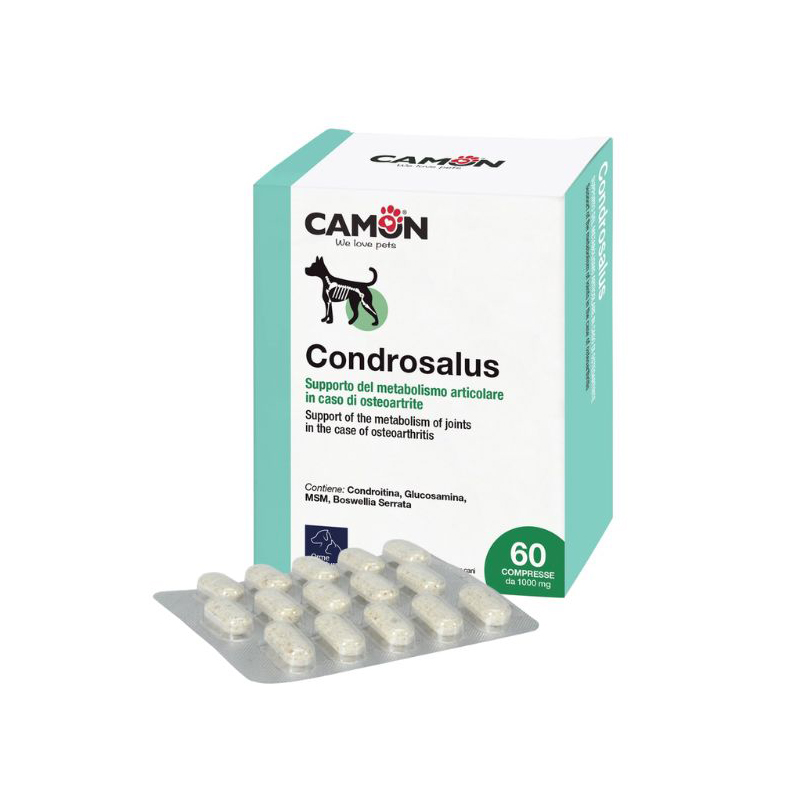 CONDROSALUS (60 cpr) – Supporto avanzato in compresse per il metabolismo articolare dei cani