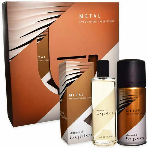 Confezione Regalo BYBLOS METAL Profumo Uomo EDT 120ml + Deodorante Spray 150ml