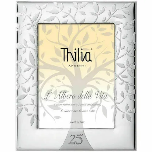 Cornice Albero Della Vita Regalo Nozze Thilia Argento 25 Anniversario Matrimonio