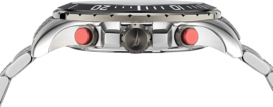 Orologio Uomo Nautica Special Box Cronografo Doppio Cinturino Gomma e Acciaio - immagine 3