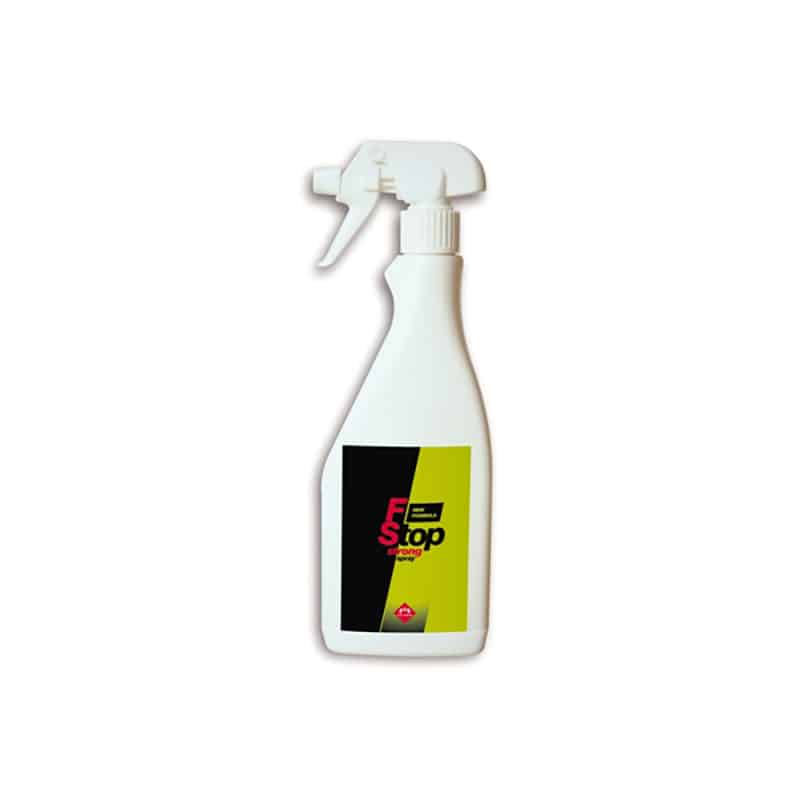 F STOP SPRAY STRONG (500 ml) – Spray profumante e protettivo con filtro solare per cavalli sportivi