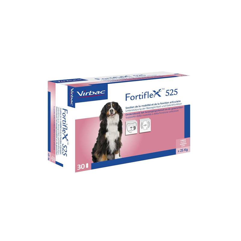 FORTIFLEX 525 MG (30 cpr) – Protezione e supporto in compresse per le cartilagini articolari del cane