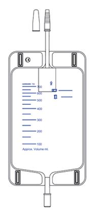 SACCA DA GAMBA IN PVC PER RACCOLTA URINA EASYMIA 750 ML TUBO 35CM CON VALVOLA ANTIREFLUSSO E RUBINETTO DI SCARICO PUSH/PULL 10 PEZZI