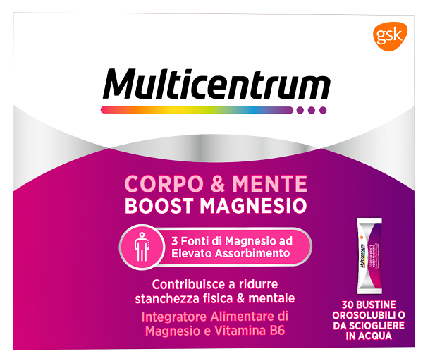 MULTICENTRUM BOOST MAGNESIO 30 BUSTINE