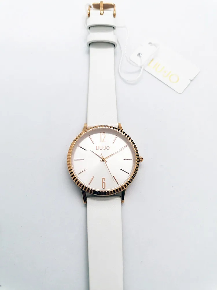 Orologio Donna Liu Jo Biphasic In Pelle Cassa Acciaio Placcato Oro Rosa TLJ1460 - immagine 4