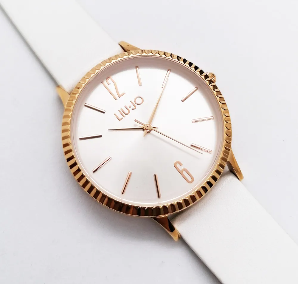 Orologio Donna Liu Jo Biphasic In Pelle Cassa Acciaio Placcato Oro Rosa TLJ1460