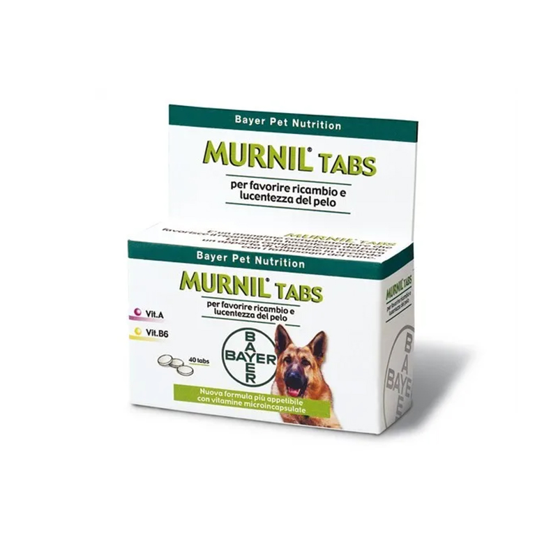 MURNIL TABS (40 cpr) – Integratore in compresse per la salute del pelo del cane
