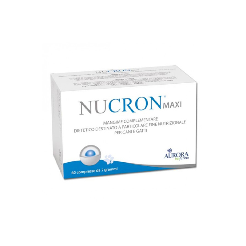 NUCRON MAXI (60 cpr) – Integratore in compresse per la flora intestinale di cani e gatti