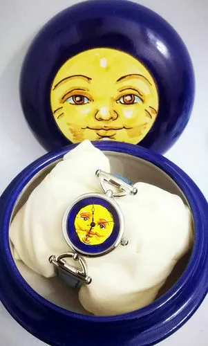 Orologio Donna Pelle Acciaio Ceramica Vietri Ceramiche By Aldex Made In Italy 01