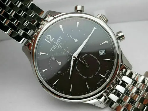 Orologio Uomo Tissot Tradition Cronografo In Acciaio Vetro Zaffiro Swiss Made